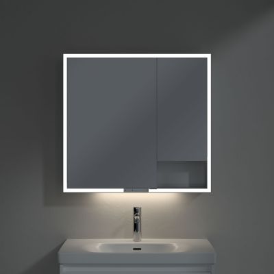 Villeroy & Boch My View+ szafka 80x16,8x75 cm z lustrem Brilliant White A48180VE