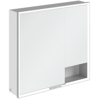 Villeroy & Boch My View+ szafka 75x16,8x80 cm z lustrem Pure White A48180VF