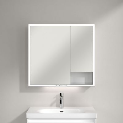 Villeroy & Boch My View+ szafka 80x16,8x75 cm z lustrem Pure White A48180VF