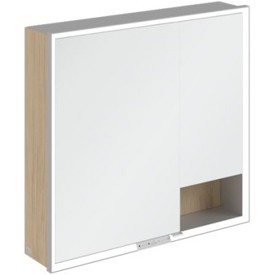 Villeroy & Boch My View+ szafka 75x16,8x80 cm z lustrem Nordic Oak A48180VJ