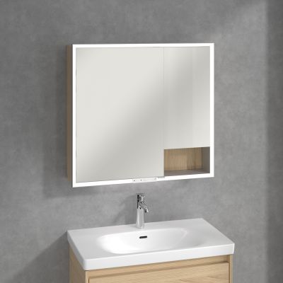 Villeroy & Boch My View+ szafka 80x16,8x75 cm z lustrem Nordic Oak A48180VJ