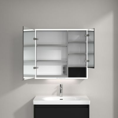 Villeroy & Boch My View+ szafka 80x16,8x75 cm z lustrem Volcano Black A48180VL