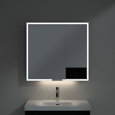 Villeroy & Boch My View+ szafka 80x16,8x75 cm z lustrem Volcano Black A48180VL