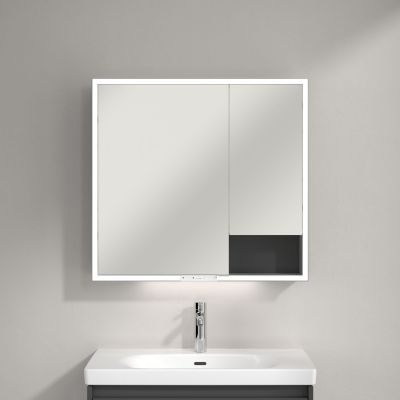 Villeroy & Boch My View+ szafka 80x16,8x75 cm z lustrem Graphite A48180VR