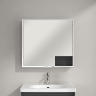 Villeroy & Boch My View+ szafka 80x16,8x75 cm z lustrem Graphite A48180VR