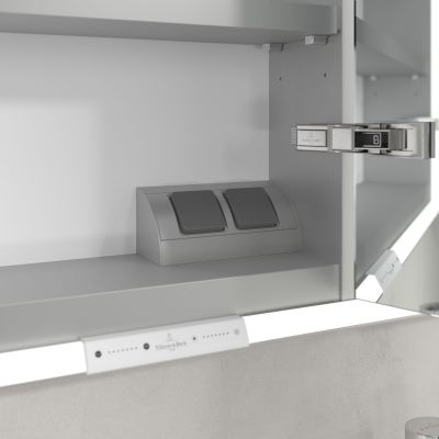 Villeroy & Boch My View+ szafka 120x16,8x75 cm z lustrem Graphite A48212VR