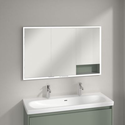 Villeroy & Boch szafka 120x16,8x75 cm z lustrem  Soft Green A48212AF