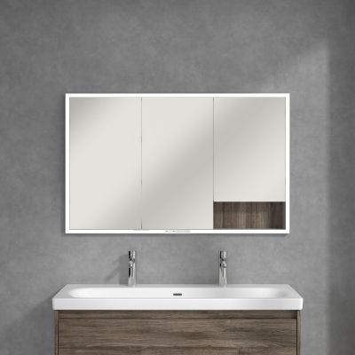 Villeroy & Boch szafka 120x16,8x75 cm z lustrem Oak Stone A48212RK