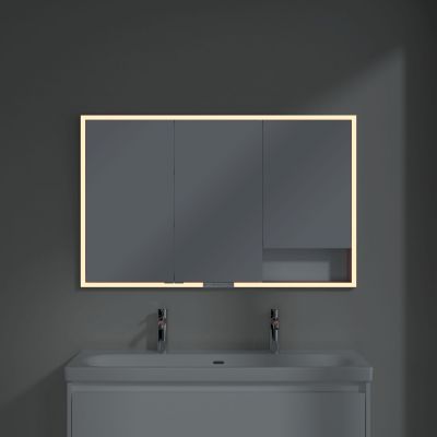 Villeroy & Boch My View+ szafka 120x16,8x75 cm z lustrem Pure White A48212VF