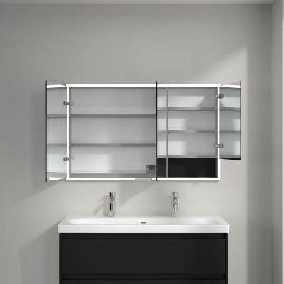 Villeroy & Boch My View+ szafka 120x16,8x75 cm z lustrem Volcano Black A48212VL