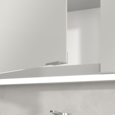 Villeroy & Boch My View+ szafka 130x16,8x75 cm z lustrem do zabudowy aluminium A4821300