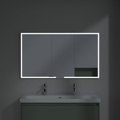 Villeroy & Boch My View+ szafka 130x16,8x75 cm z lustrem do zabudowy Soft Green A48213AF