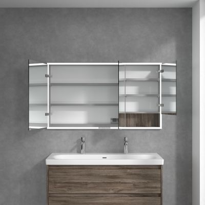 Villeroy & Boch My View+ szafka 130x16,8x75 cm z lustrem do zabudowy Stone Oak A48213RK