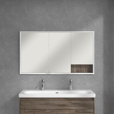Villeroy & Boch My View+ szafka 130x16,8x75 cm z lustrem do zabudowy Stone Oak A48213RK