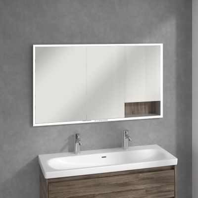Villeroy & Boch My View+ szafka 130x16,8x75 cm z lustrem do zabudowy Stone Oak A48213RK