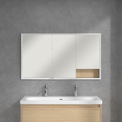 Villeroy & Boch My View+ szafka 130x16,8x75 cm z lustrem do zabudowy Nordic Oak A48213VJ