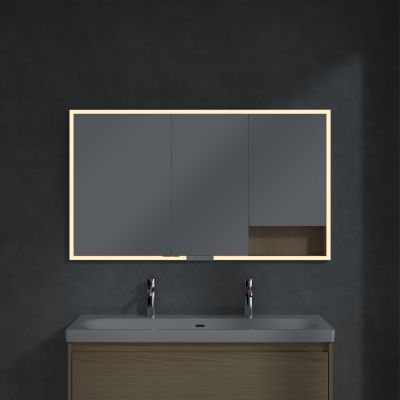 Villeroy & Boch My View+ szafka 130x16,8x75 cm z lustrem do zabudowy Nordic Oak A48213VJ