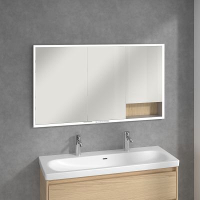 Villeroy & Boch My View+ szafka 130x16,8x75 cm z lustrem do zabudowy Nordic Oak A48213VJ
