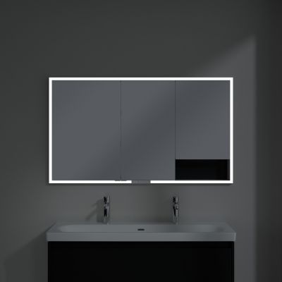 Villeroy & Boch My View+ szafka 130x16,8x75 cm z lustrem do zabudowy Volcano Black A48213VL