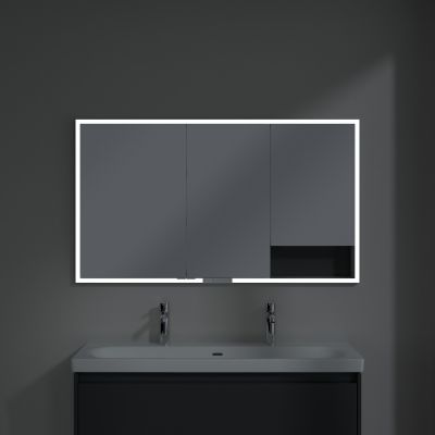 Villeroy & Boch My View+ szafka 130x16,8x75 cm z lustrem do zabudowy Graphite A48213VR