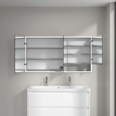 Villeroy & Boch My View+ szafka 140x16,8x75 cm z lustrem do zabudowy aluminium A4821400