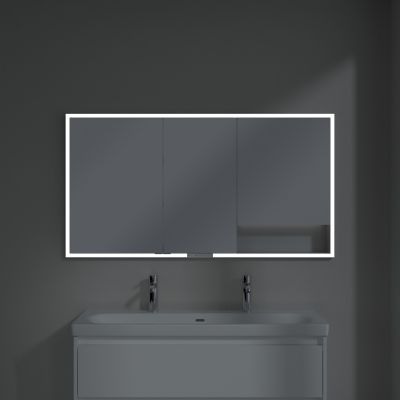 Villeroy & Boch My View+ szafka 140x16,8x75 cm z lustrem do zabudowy aluminium A4821400