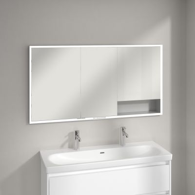 Villeroy & Boch My View+ szafka 140x16,8x75 cm z lustrem do zabudowy aluminium A4821400