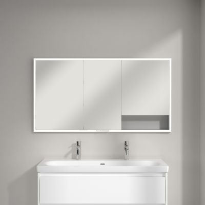 Villeroy & Boch My View+ szafka 140x16,8x75 cm z lustrem do zabudowy aluminium A4821400