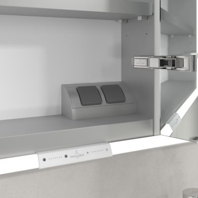 Villeroy & Boch My View+ szafka 140x16,8x75 cm z lustrem do zabudowy Soft Green A48214AF