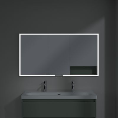 Villeroy & Boch My View+ szafka 140x16,8x75 cm z lustrem do zabudowy Soft Green A48214AF