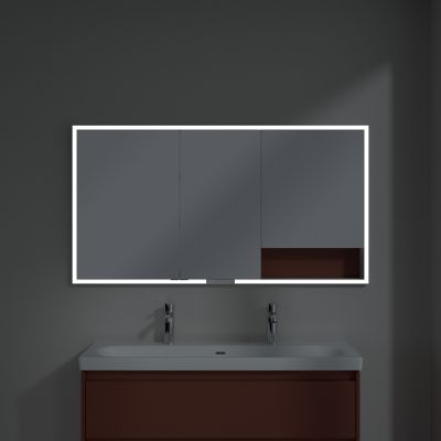 Villeroy & Boch My View+ szafka 140x16,8x75 cm z lustrem do zabudowy Wine Red A48214AH