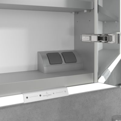 Villeroy & Boch My View+ szafka 140x16,8x75 cm z lustrem do zabudowy Stone Oak A48214RK