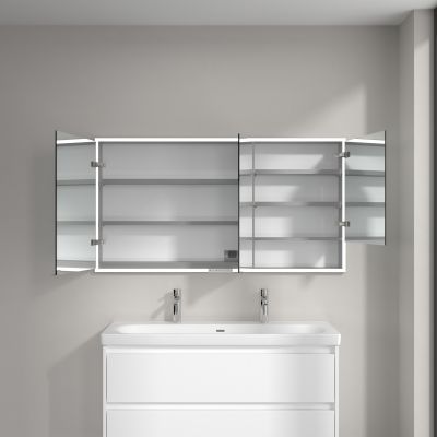 Villeroy & Boch My View+ szafka 140x16,8x75 cm z lustrem do zabudowy Pure White A48214VF