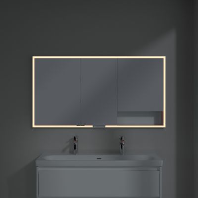 Villeroy & Boch My View+ szafka 140x16,8x75 cm z lustrem do zabudowy Pure White A48214VF