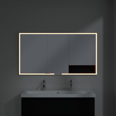 Villeroy & Boch My View+ szafka 140x16,8x75 cm z lustrem do zabudowy Volcano Black A48214VL