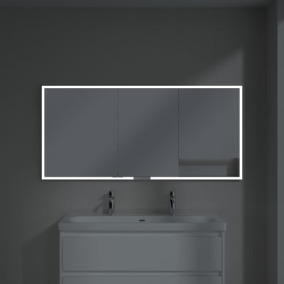 Villeroy & Boch My View+ szafka 160x16,8x75 cm z lustrem do zabudowy aluminium A4821600