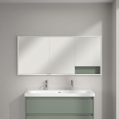Villeroy & Boch My View+ szafka 160x16,8x75 cm z lustrem do zabudowy Soft Green A48216AF