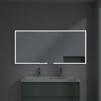 Villeroy & Boch My View+ szafka 160x16,8x75 cm z lustrem do zabudowy Soft Green A48216AF