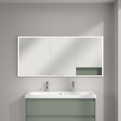Villeroy & Boch My View+ szafka 160x16,8x75 cm z lustrem do zabudowy Soft Green A48216AF