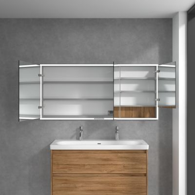 Villeroy & Boch My View+ szafka 160x16,8x75 cm z lustrem do zabudowy Oak Kansas A48216RH