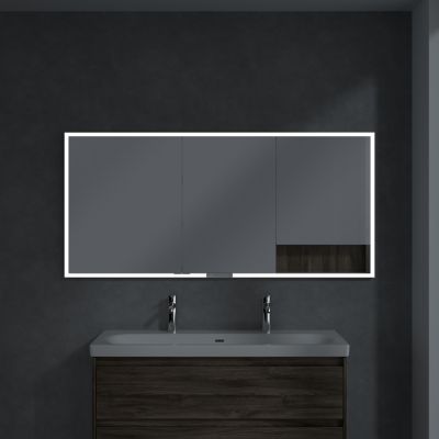 Villeroy & Boch My View+ szafka 160x16,8x75 cm z lustrem do zabudowy Stone Oak A48216RK