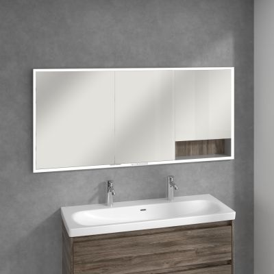 Villeroy & Boch My View+ szafka 160x16,8x75 cm z lustrem do zabudowy Stone Oak A48216RK