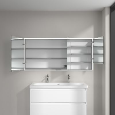Villeroy & Boch My View+ szafka 160x16,8x75 cm z lustrem do zabudowy Brilliant White A48216VE