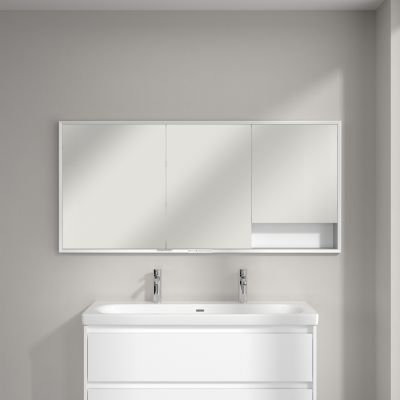 Villeroy & Boch My View+ szafka 160x16,8x75 cm z lustrem do zabudowy Brilliant White A48216VE