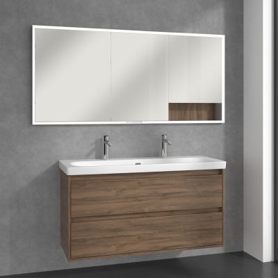 Villeroy & Boch My View+ szafka 160x16,8x75 cm z lustrem do zabudowy Arizona Oak A48216VH