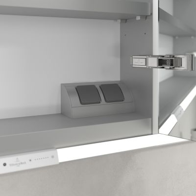 Villeroy & Boch My View+ szafka 160x16,8x75 cm z lustrem do zabudowy Graphite A48216VR