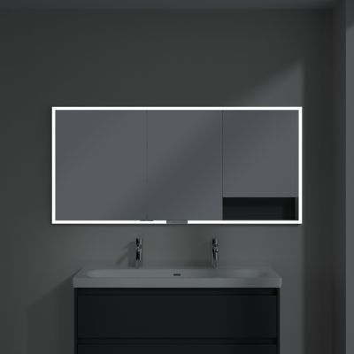 Villeroy & Boch My View+ szafka 160x16,8x75 cm z lustrem do zabudowy Graphite A48216VR