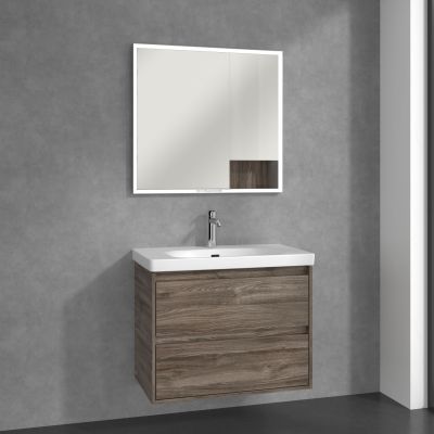 Villeroy & Boch My View+ szafka 80x16,8x75 cm z lustrem stone oak A48280RK