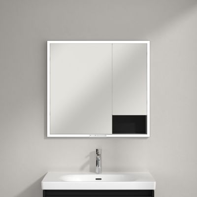 Villeroy & Boch My View+ szafka 80x16,8x75 cm z lustrem volcano black A48280VL