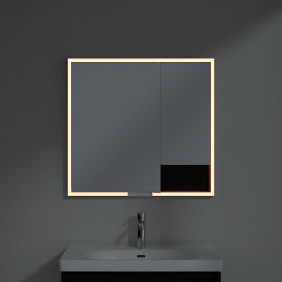 Villeroy & Boch My View+ szafka 80x16,8x75 cm z lustrem volcano black A48280VL